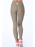 Leggings mit transparentem Khaki-Streifen MR13861 – Online-Shop – Boutique